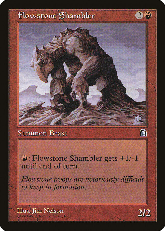 Flowstone Shambler 86 - Stronghold MTG card