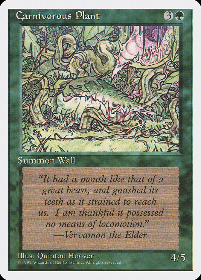 Carnivorous Plant 235 - Fourth Edition MTG card
