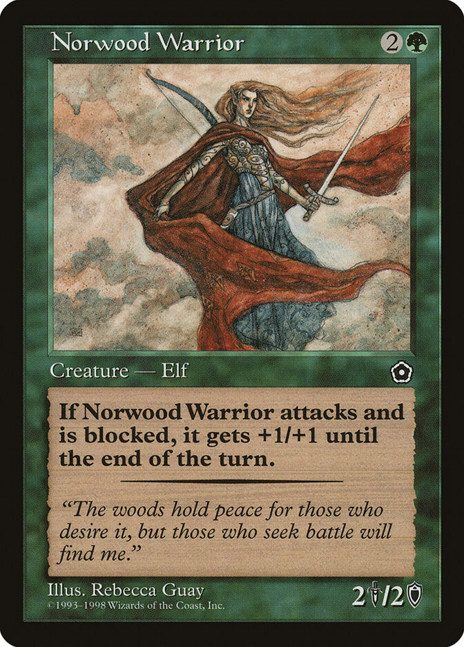 Norwood Warrior 140 - Portal Second Age MTG card