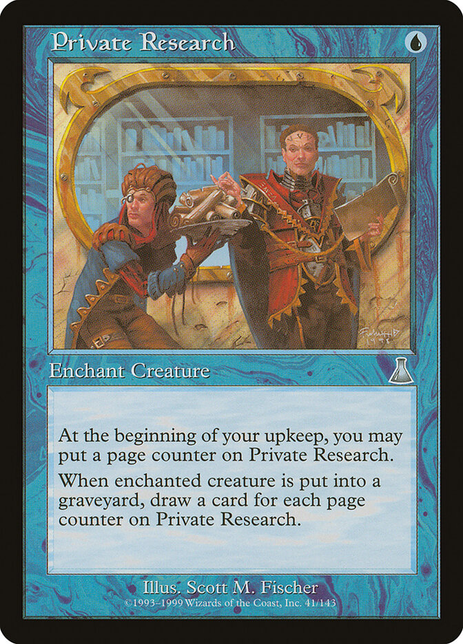 Private Research 41 - Urza's Destiny MTG card
