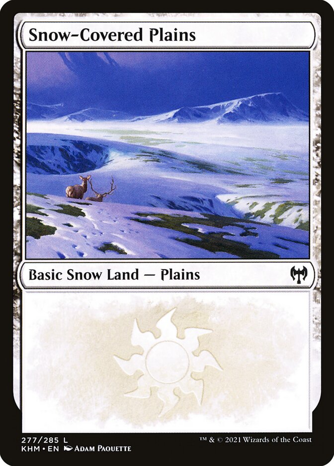 Snow-Covered Plains 277 - Kaldheim MTG card