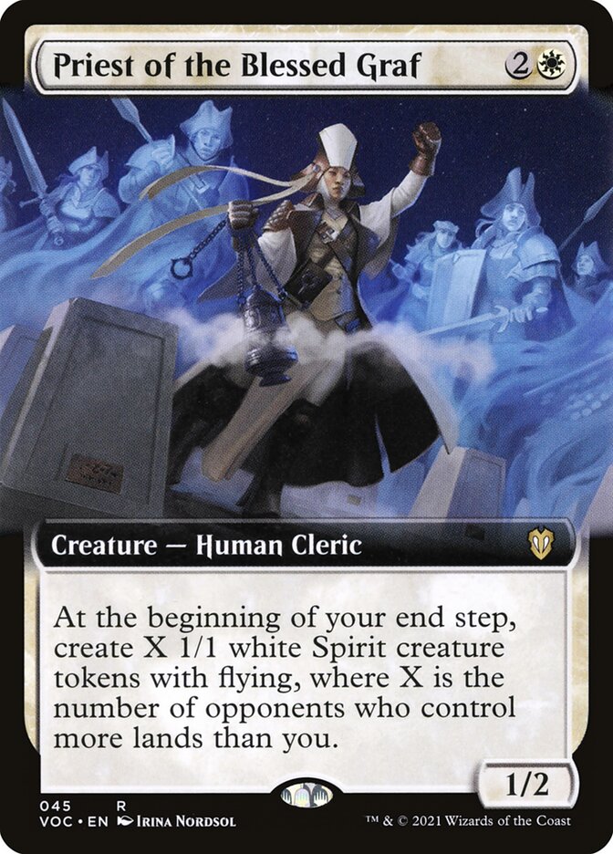 Priest of the Blessed Graf 45 - Crimson Vow Commander MTG card