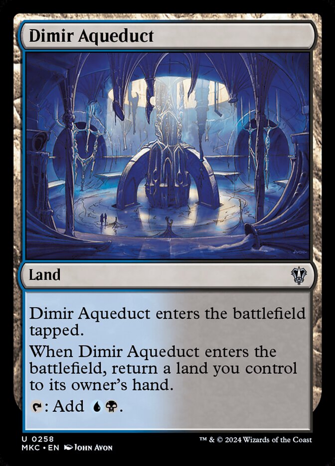 Dimir Aqueduct 258 - Murders at Karlov Manor Commander MTG card
