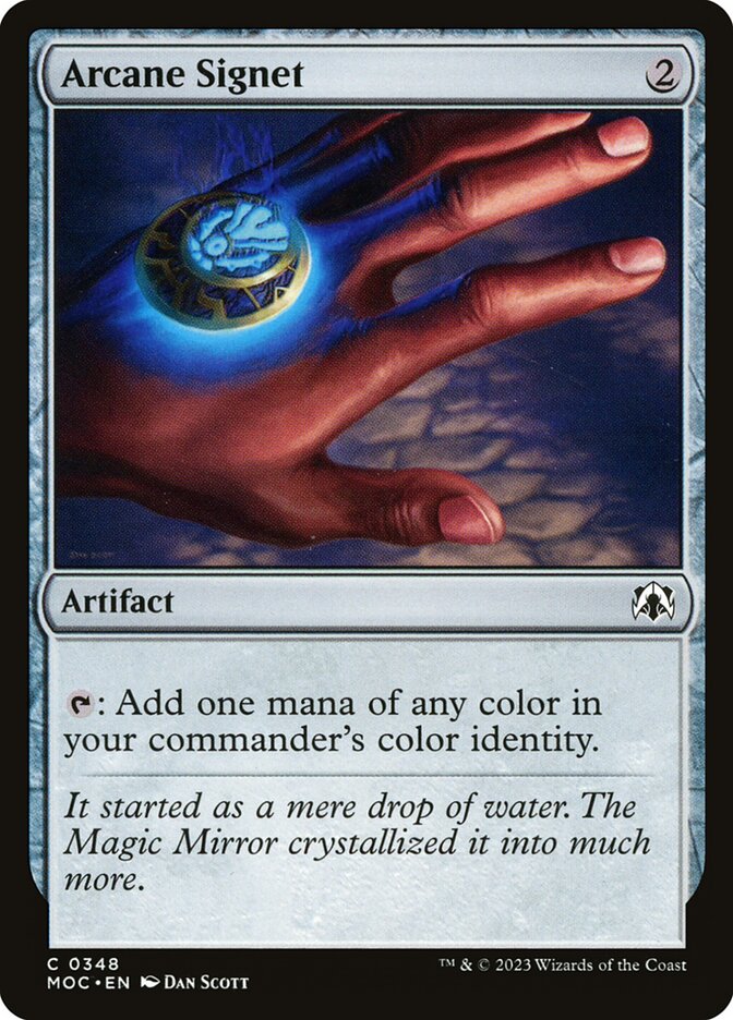 Arcane Signet 348 - March of the Machine Commander MTG card