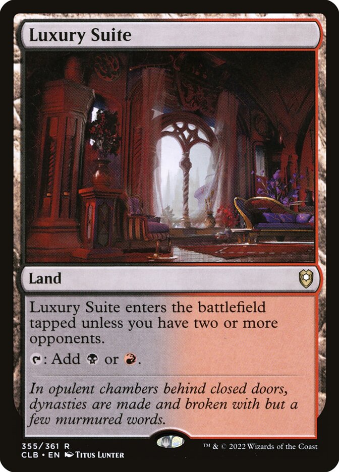 Luxury Suite 355 - Commander Legends: Battle for Baldur's Gate MTG card