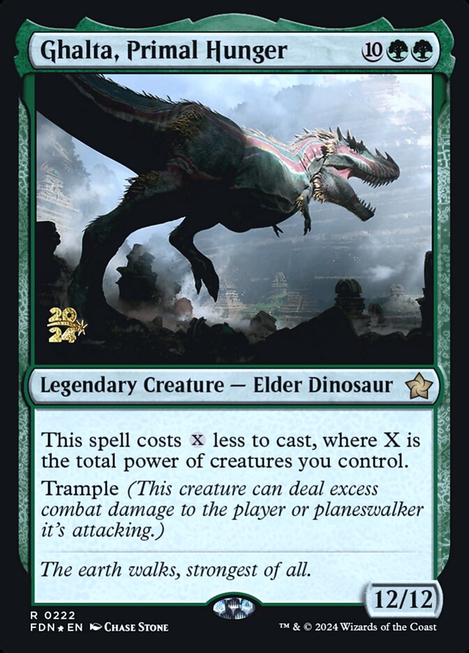 Ghalta, Primal Hunger 222s - Foundations Promos MTG card