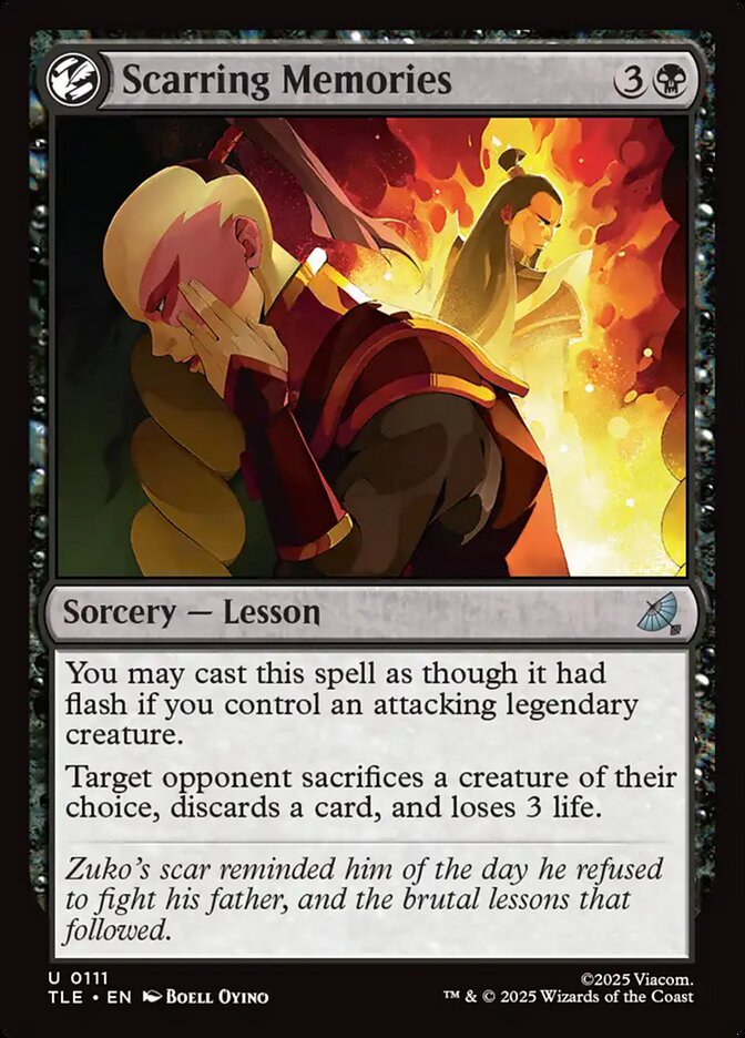 Scarring Memories 111 - Avatar: The Last Airbender Eternal MTG card