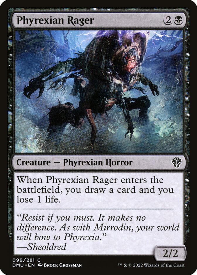 Phyrexian Rager 99 - Dominaria United MTG card