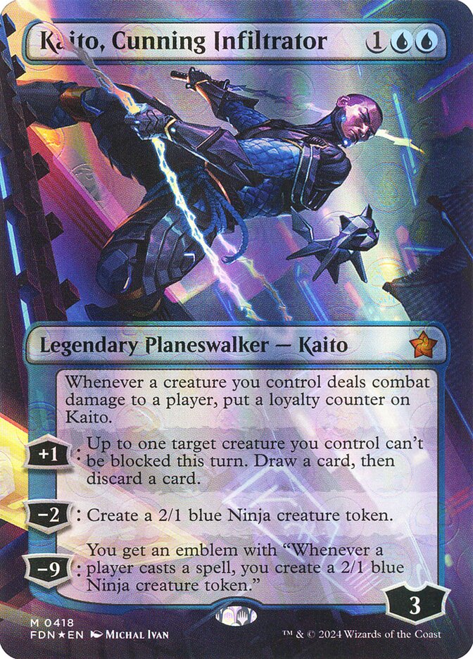 Kaito, Cunning Infiltrator 418 - Foundations MTG card