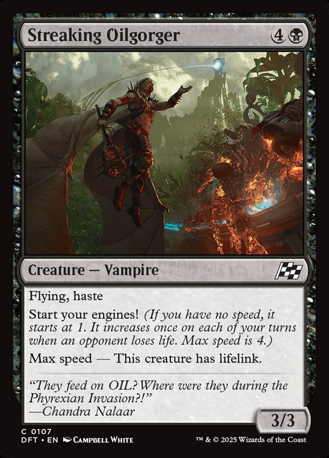 Streaking Oilgorger 107 - Aetherdrift MTG card