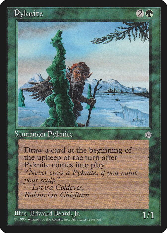 Pyknite 258 - Ice Age MTG card