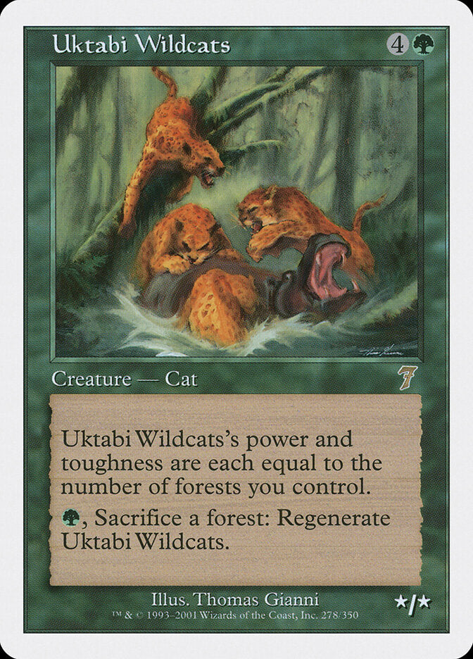 Uktabi Wildcats 278 - Seventh Edition MTG card