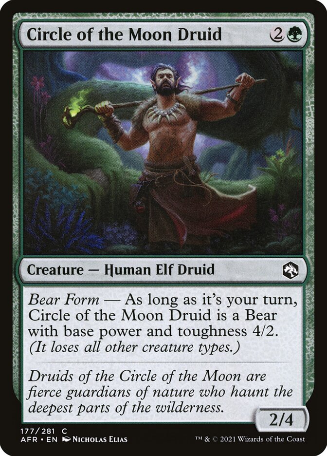 Circle of the Moon Druid 177 - Adventures in the Forgotten Realms MTG card