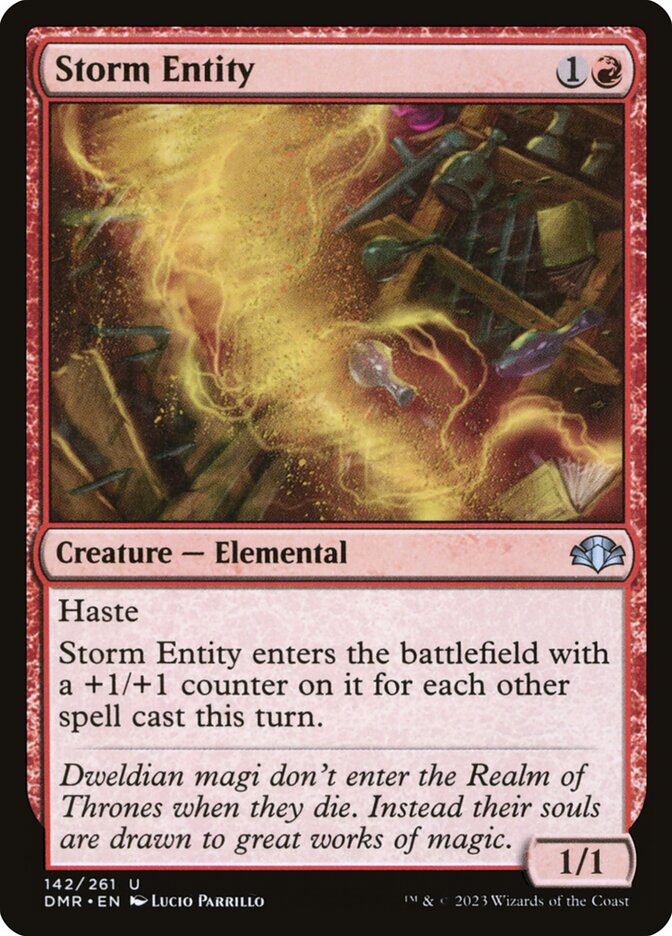 Storm Entity 142 - Dominaria Remastered MTG card