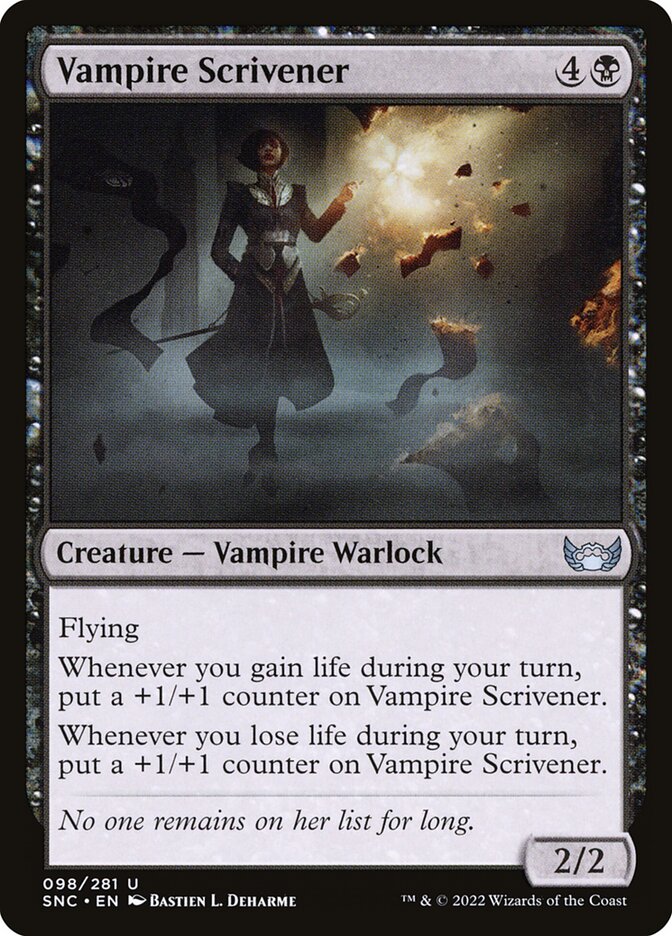 Vampire Scrivener 98 - Streets of New Capenna MTG card