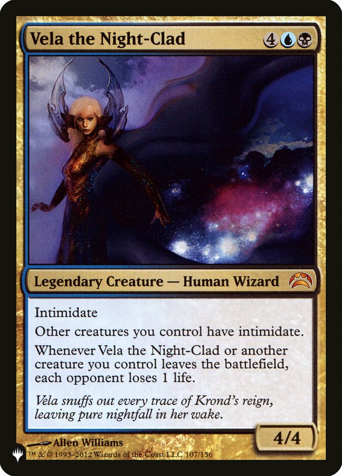 Vela the Night-Clad PC2-107 - The List MTG card