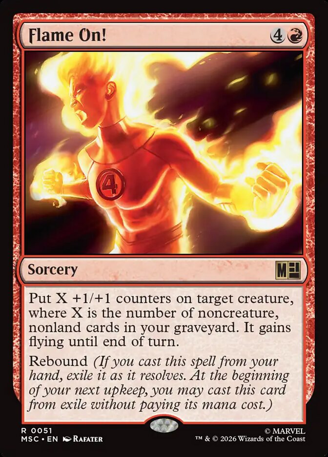 Flame On! 51 - Marvel Super Heroes Commander MTG card