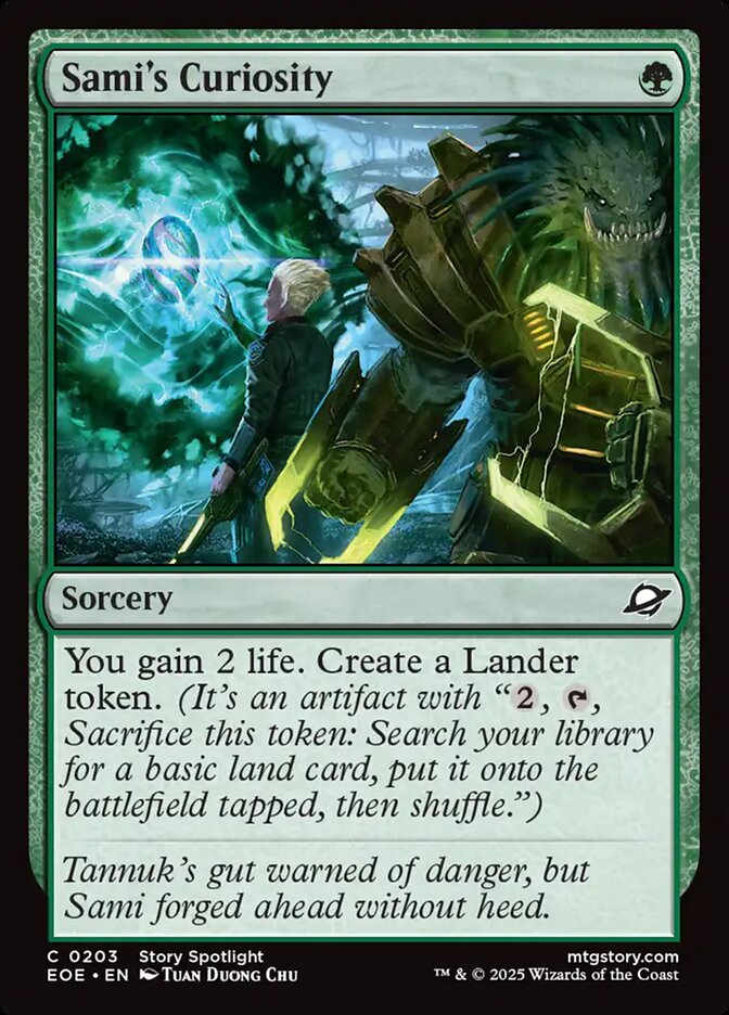 Sami's Curiosity 203 - Edge of Eternities MTG card