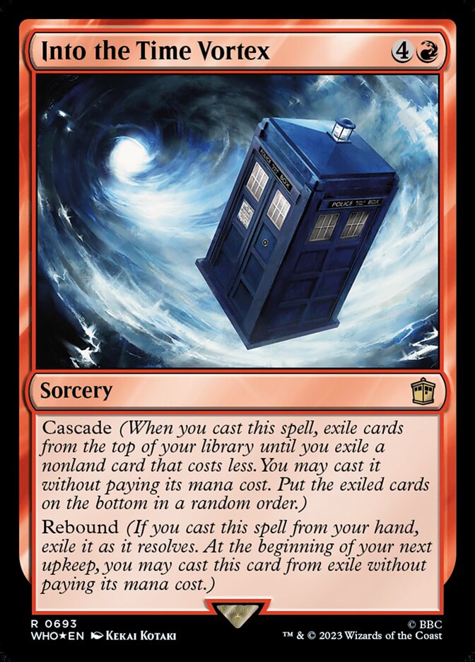 Into the Time Vortex 693 - Doctor Who MTG card