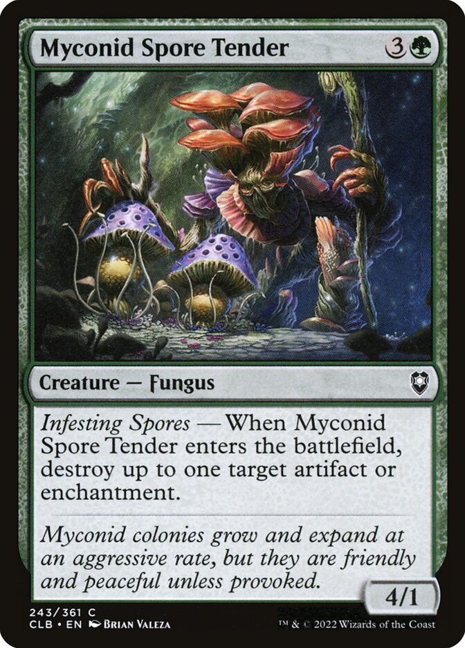 Myconid Spore Tender 243 - Commander Legends: Battle for Baldur's Gate MTG card