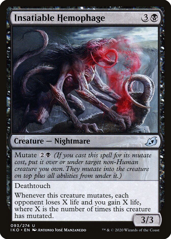 Insatiable Hemophage 93 - Ikoria: Lair of Behemoths MTG card