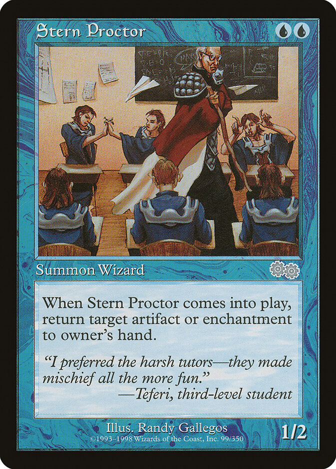 Stern Proctor 99 - Urza's Saga MTG card