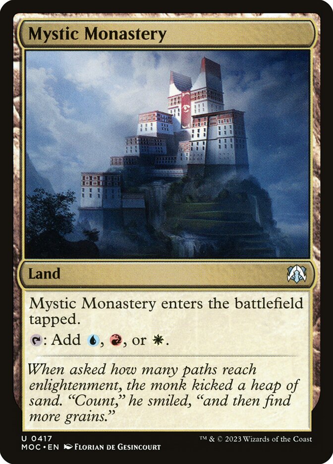 Mystic Monastery 417 - March of the Machine Commander MTG card