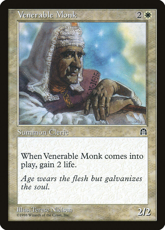 Venerable Monk 21 - Stronghold MTG card