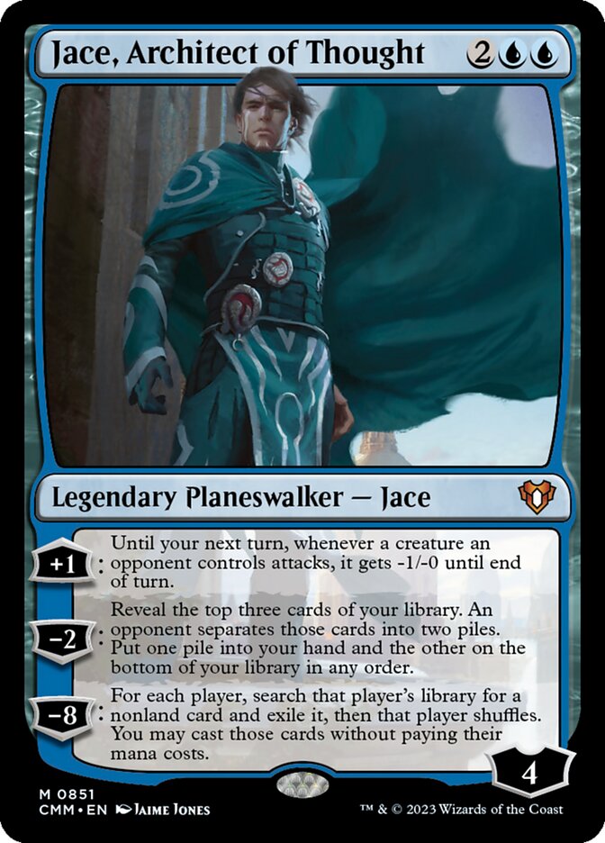 Jace, Architect of Thought 851 - Commander Masters MTG card
