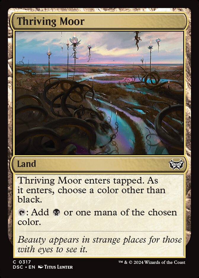 Thriving Moor 317 - Duskmourn: House of Horror Commander MTG card