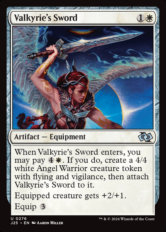 Valkyrie's Sword 276 - Foundations Jumpstart MTG card