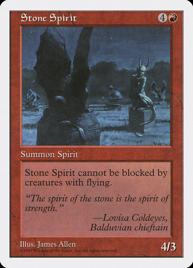 Stone Spirit 271 - Fifth Edition MTG card