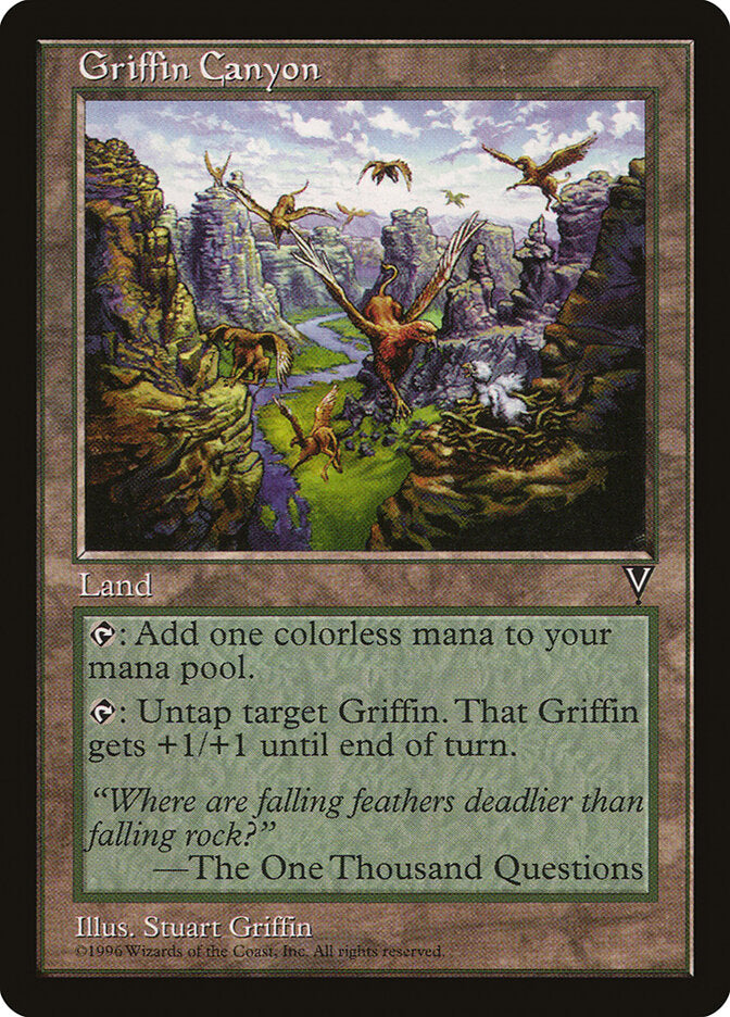 Griffin Canyon 163 - Visions MTG card
