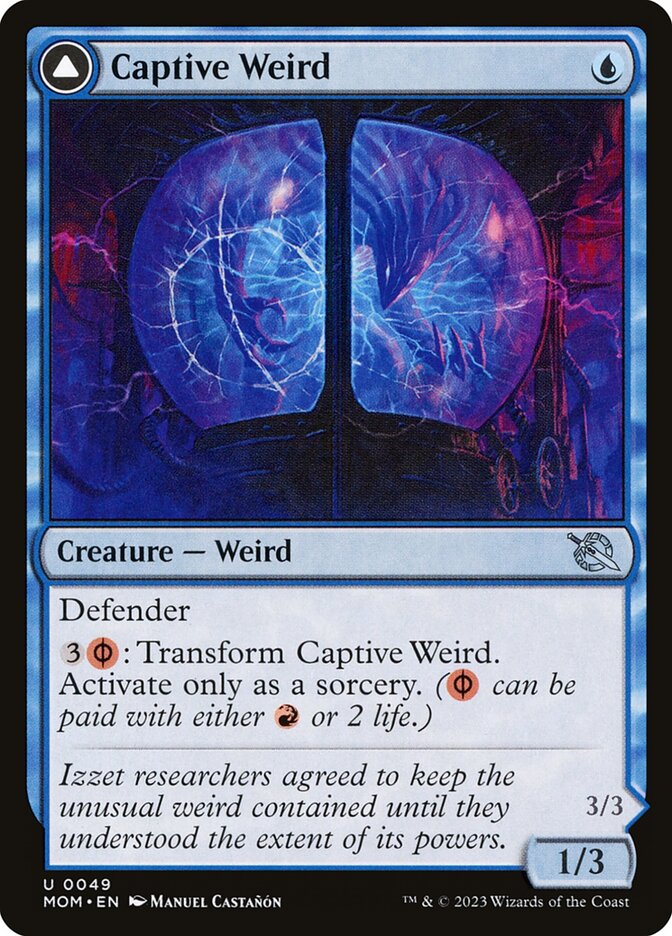 Captive Weird // Compleated Conjurer 49 - March of the Machine MTG card