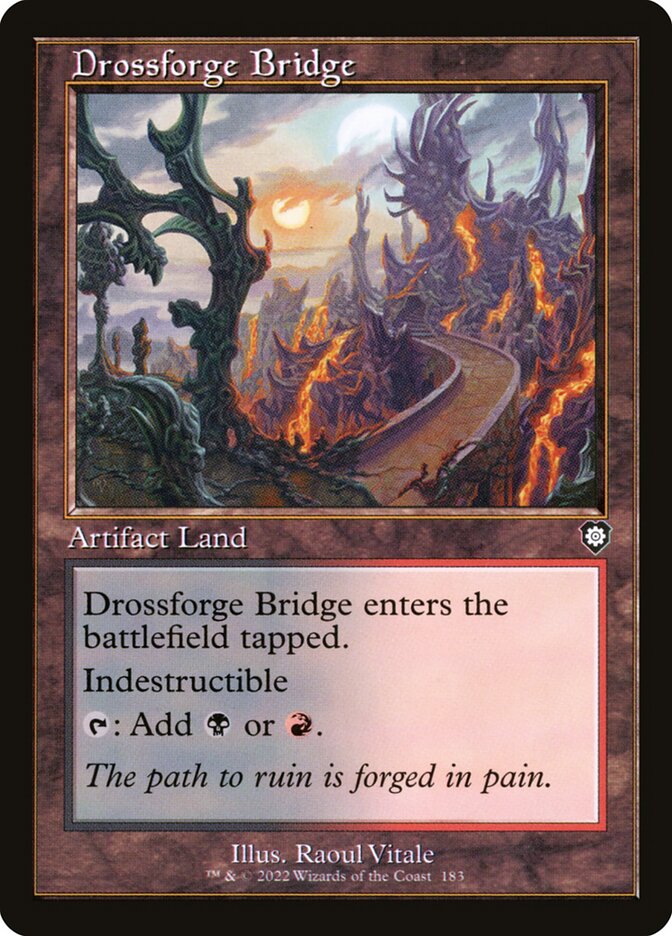 Drossforge Bridge 183 - The Brothers' War Commander MTG card