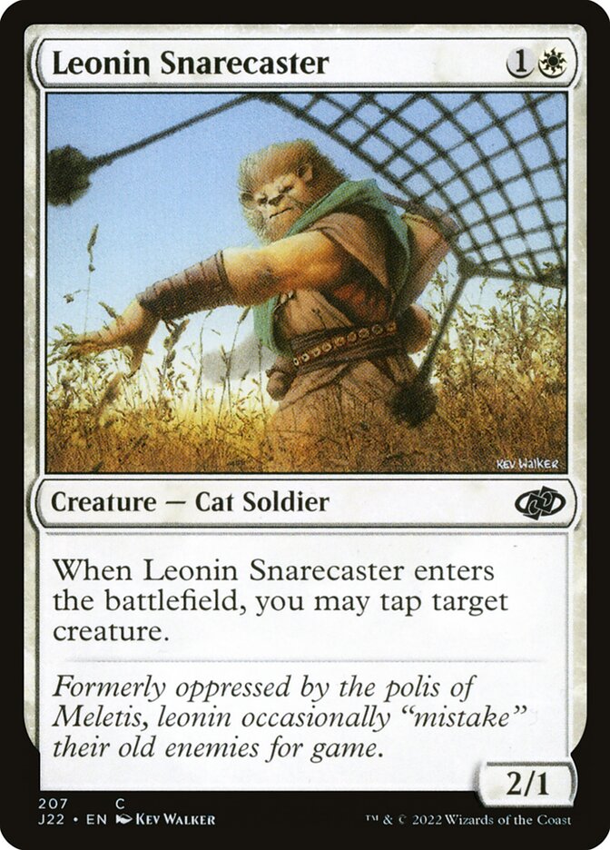 Leonin Snarecaster 207 - Jumpstart 2022 MTG card