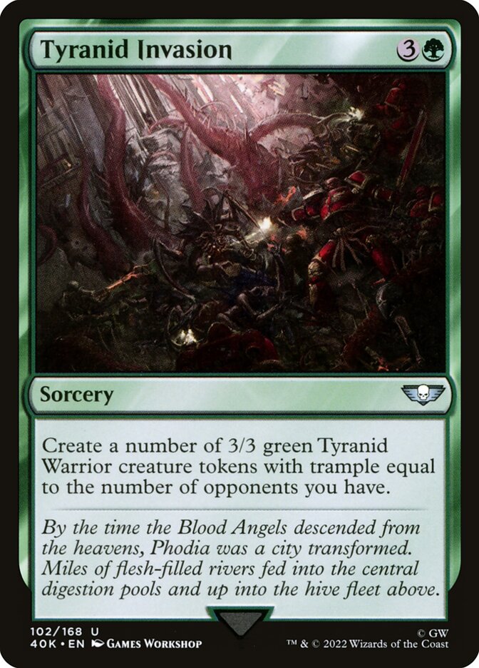 Tyranid Invasion 102 - Warhammer 40,000 Commander MTG card