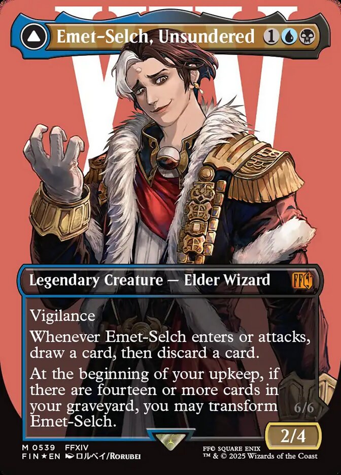 Emet-Selch, Unsundered // Hades, Sorcerer of Eld 539 - Final Fantasy MTG card