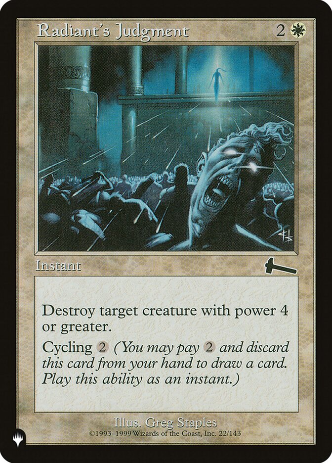 Radiant's Judgment ULG-22 - The List MTG card