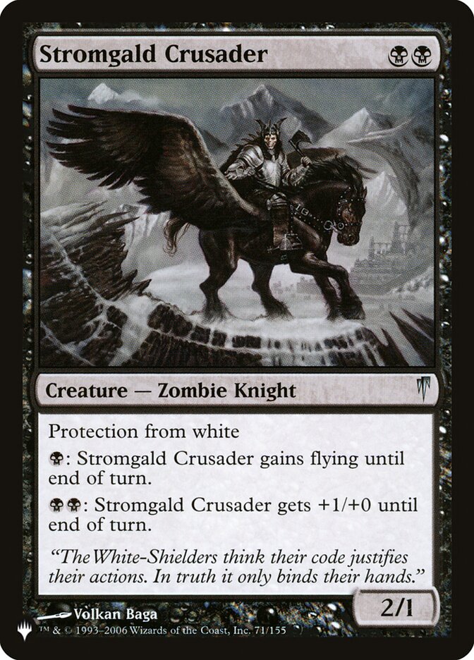 Stromgald Crusader CSP-71 - The List MTG card