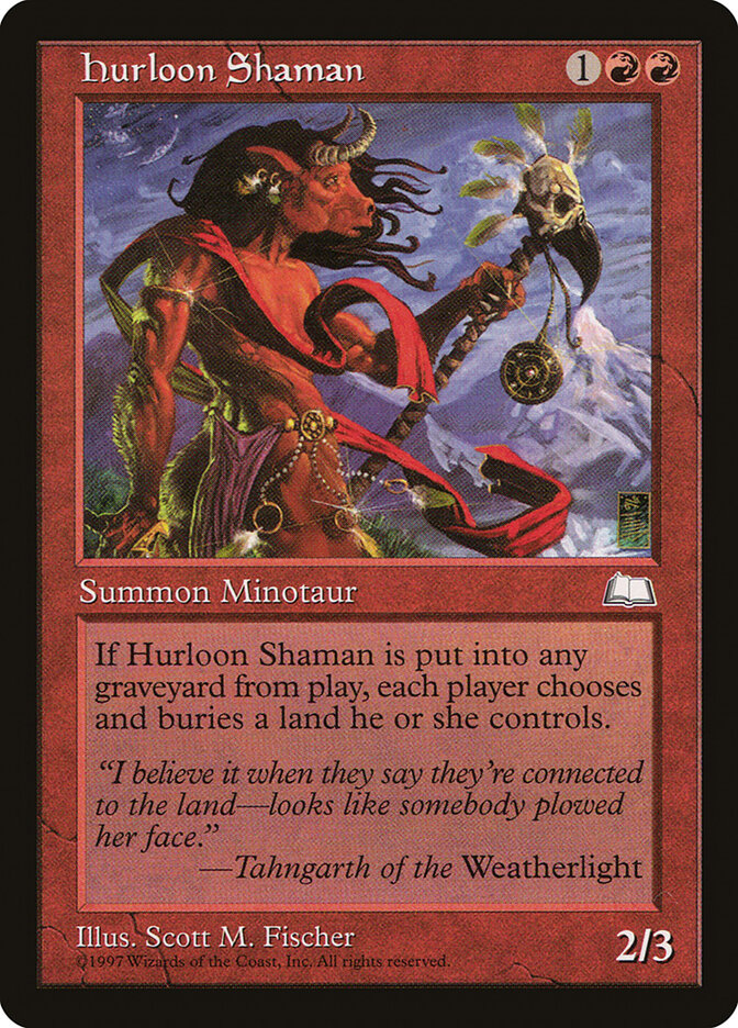 Hurloon Shaman 108 - Weatherlight MTG card