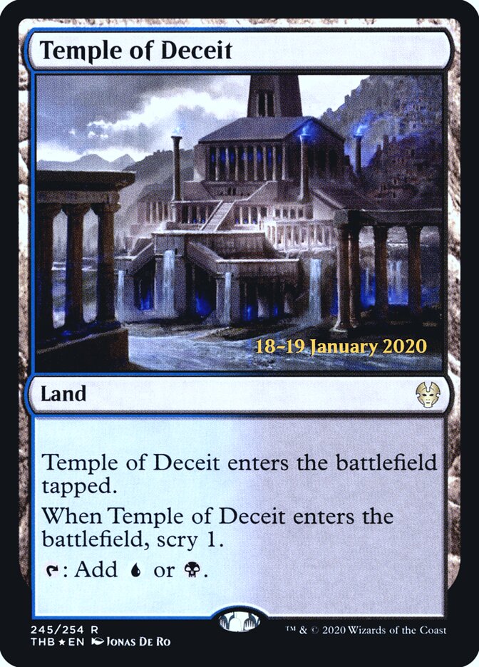 Temple of Deceit 245s - Theros Beyond Death Promos MTG card