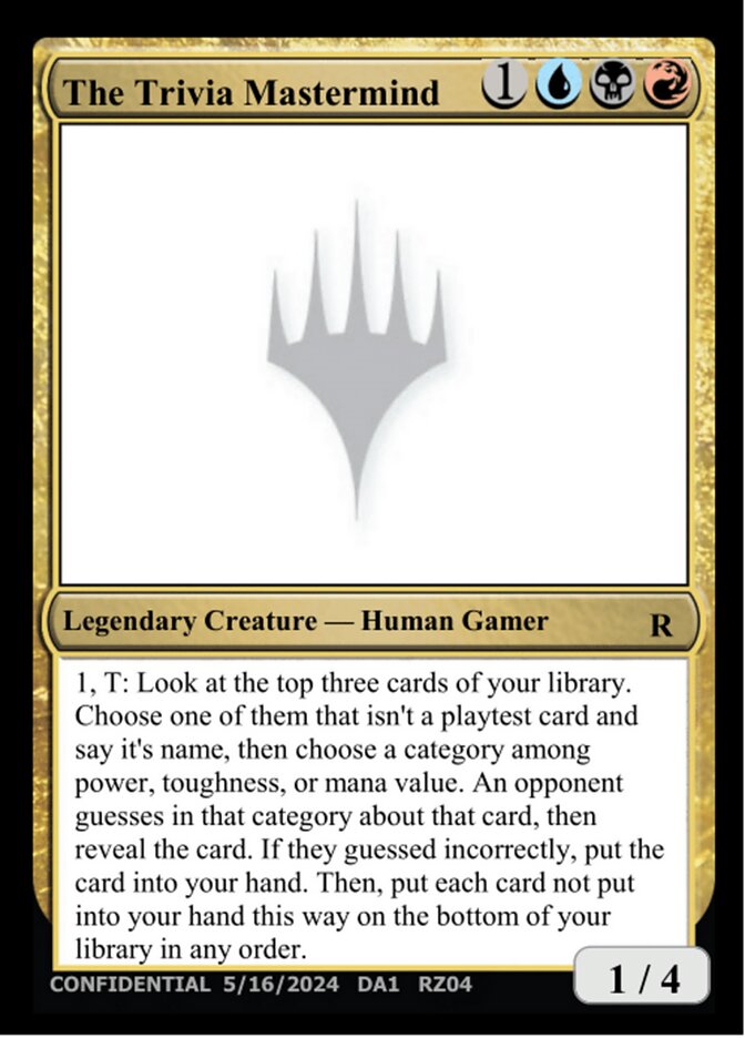 The Trivia Mastermind RZ04l - Unknown Event MTG card