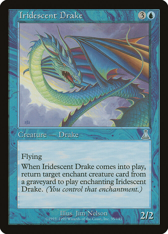Iridescent Drake 35 - Urza's Destiny MTG card