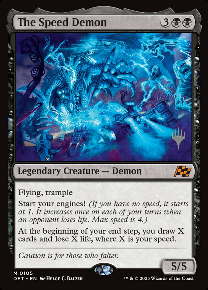 The Speed Demon 105p - Aetherdrift Promos MTG card