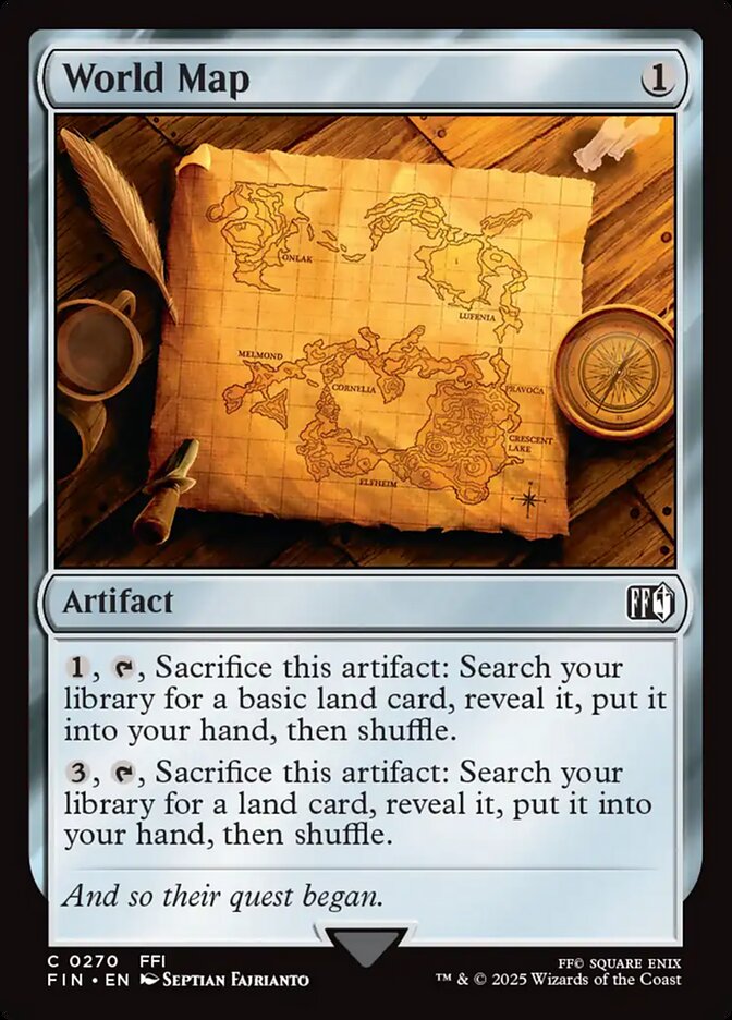 World Map 270 - Final Fantasy MTG card
