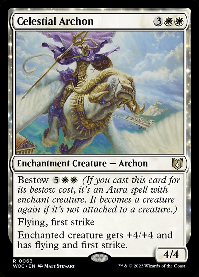 Celestial Archon 63 - Wilds of Eldraine Commander MTG card