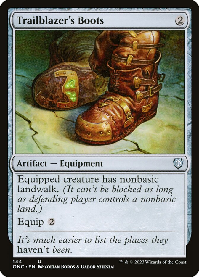 Trailblazer's Boots 144 - Phyrexia: All Will Be One Commander MTG card