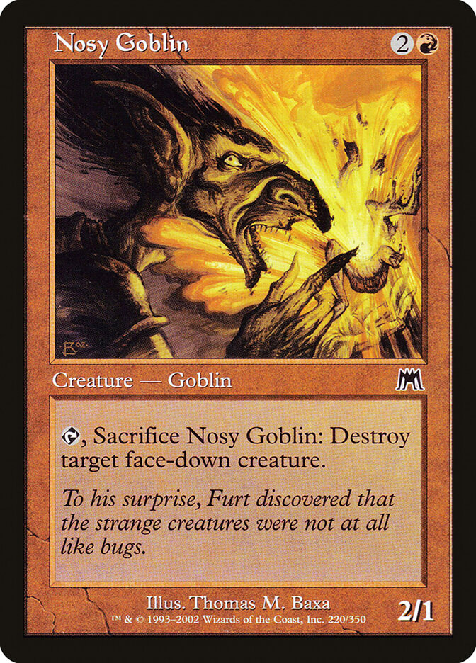 Nosy Goblin 220 - Onslaught MTG card