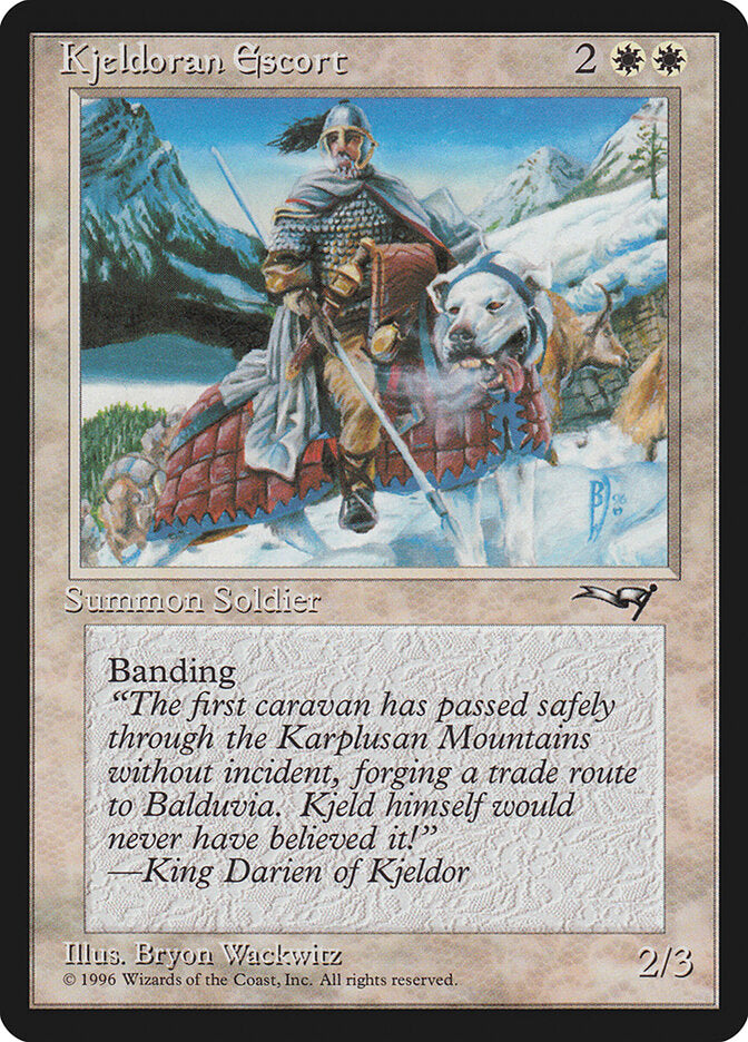 Kjeldoran Escort 7b - Alliances MTG card